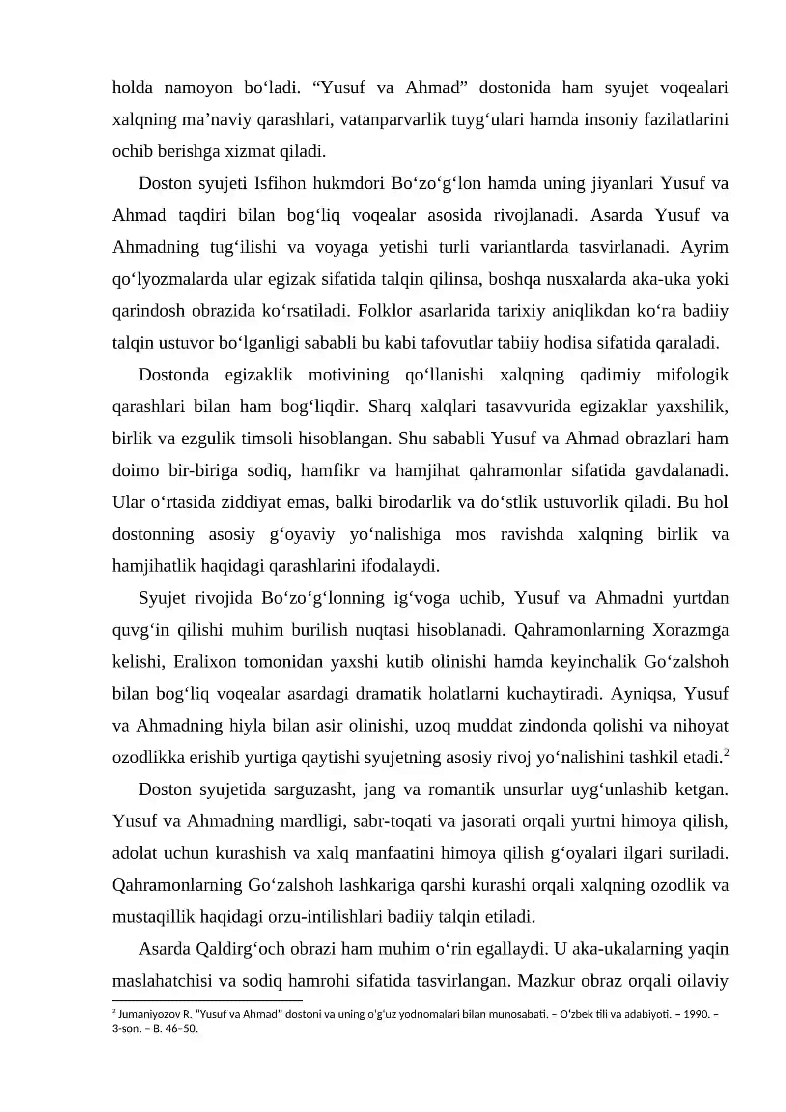 Yusuf va Ahmad dostonining badiiy-g‘oyaviy xususiyatlari 4