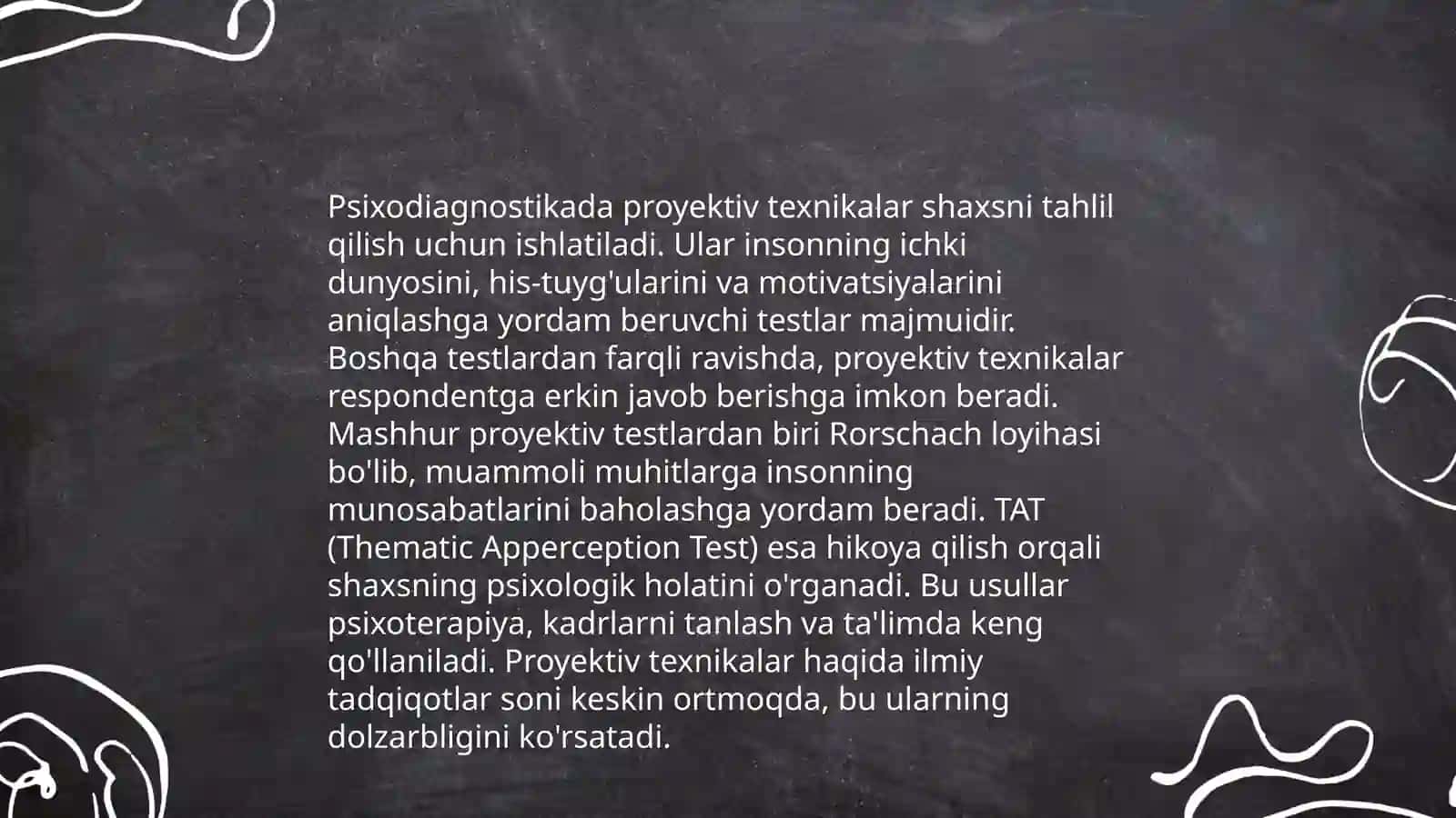 Proyektiv psixodiagnostika 4