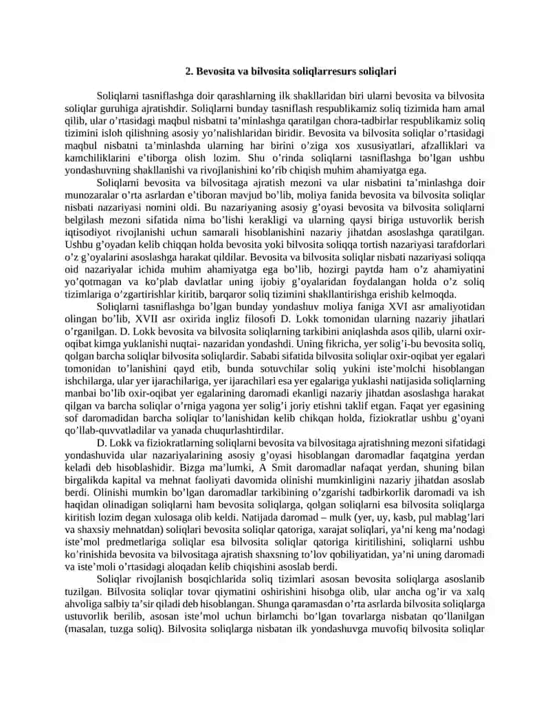 O’zbekiston Respublikasi soliq tizimi Referat 4
