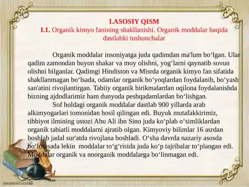 Organik kimyo 4