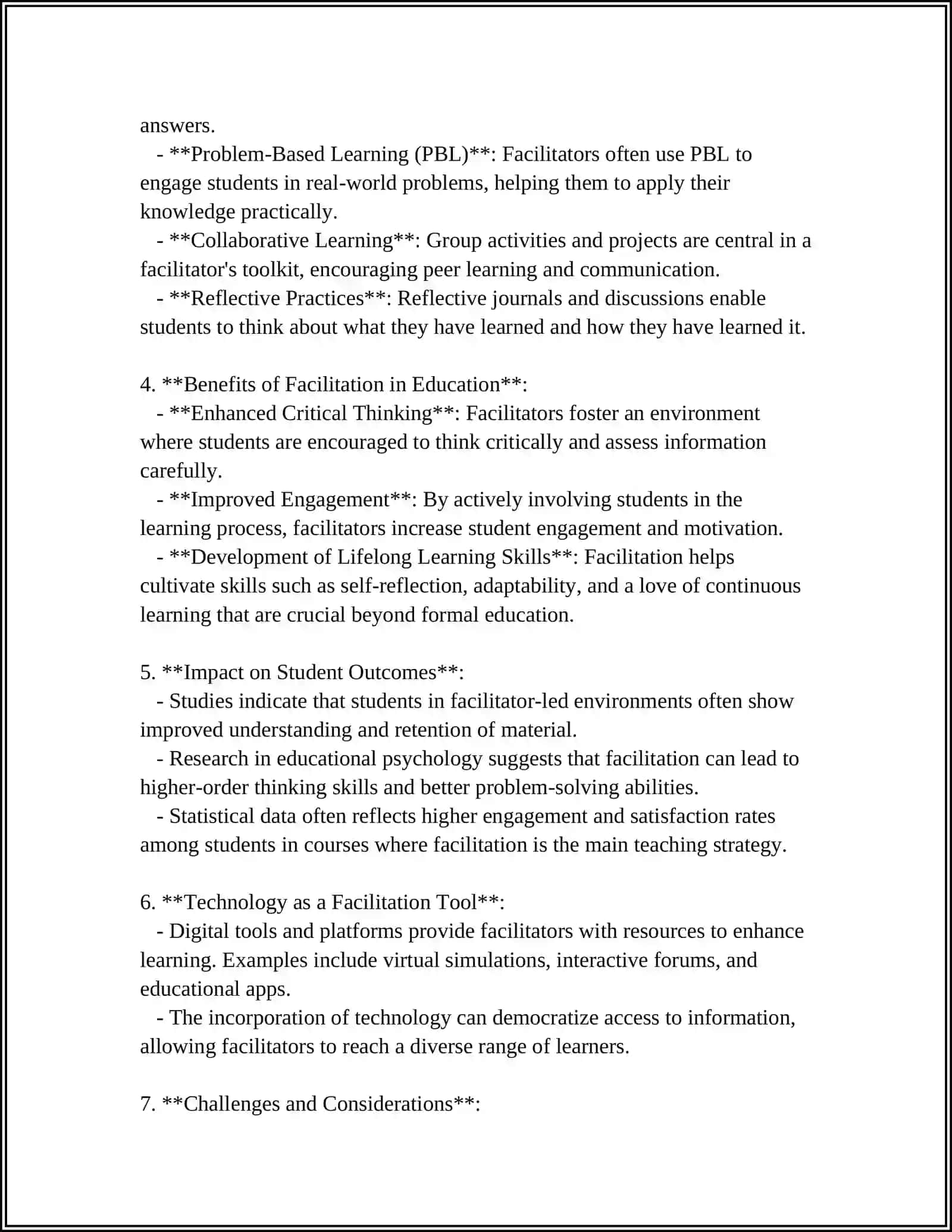 Teacher as a Facilitator 4