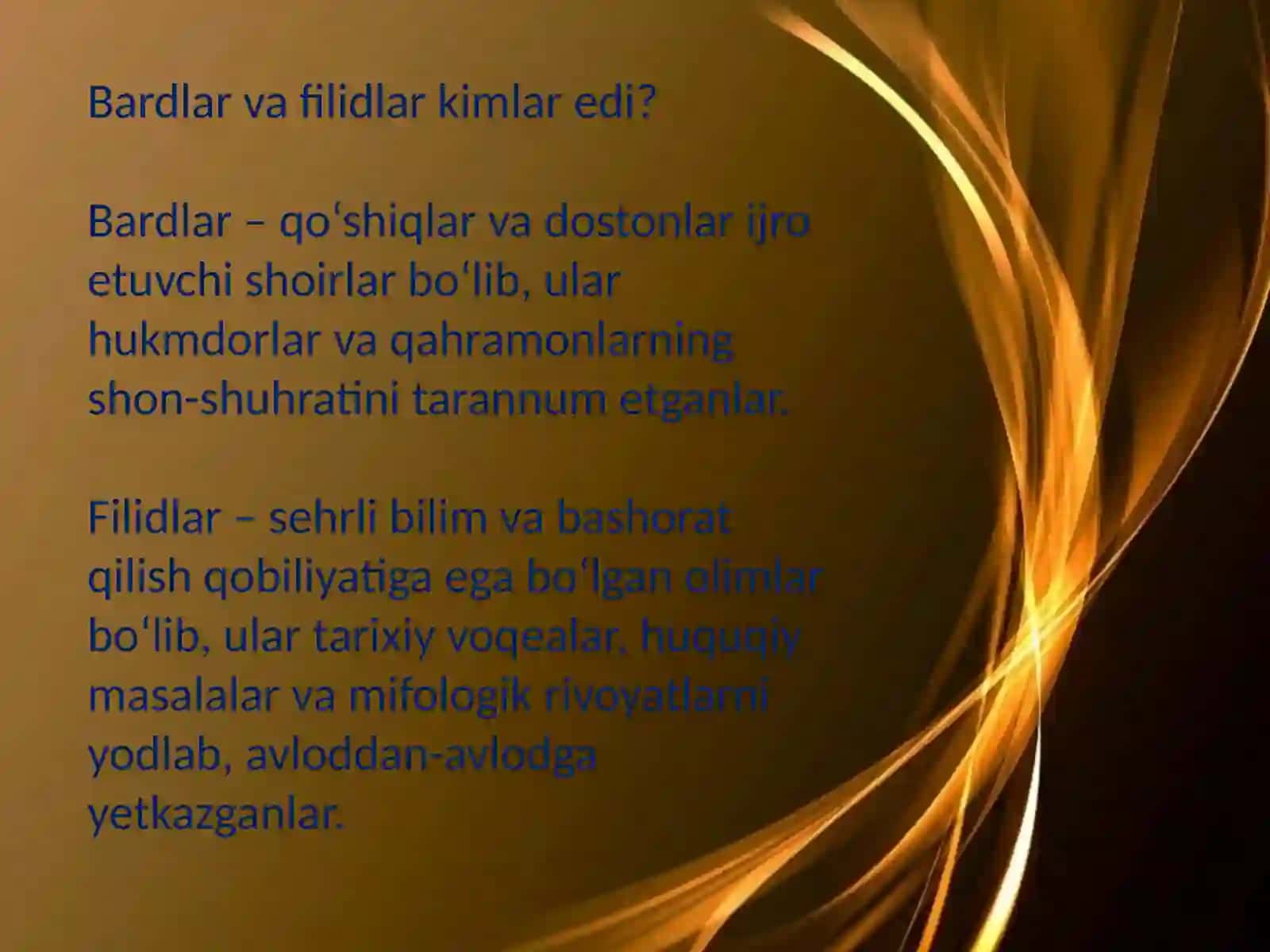 Kelt xalqlari epik ijodi: bardlar va filidlar tomonidan ijod etilgan sagalar 4