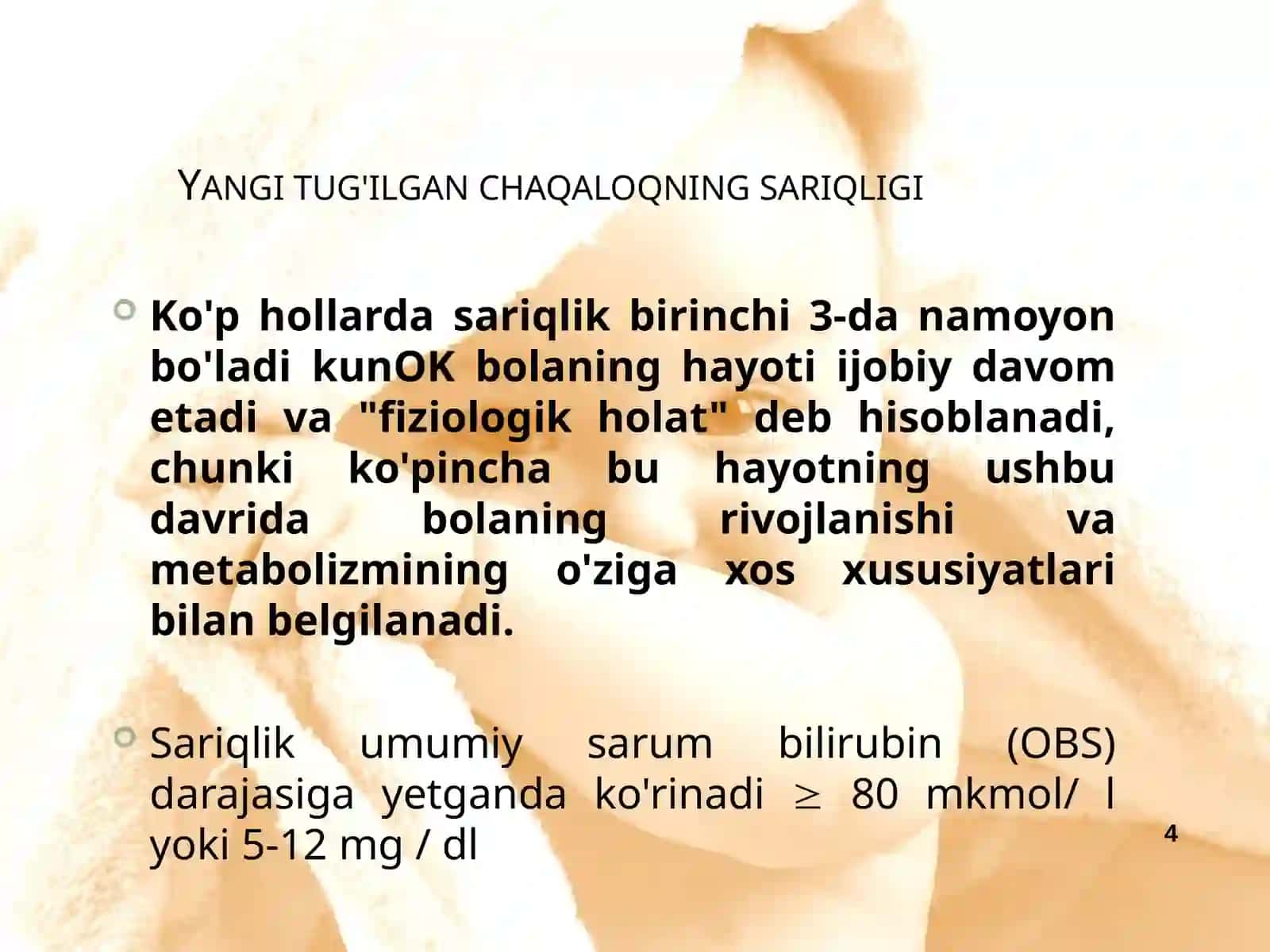 Sariqlikyangi tug'ilgan chaqaloqlar 4