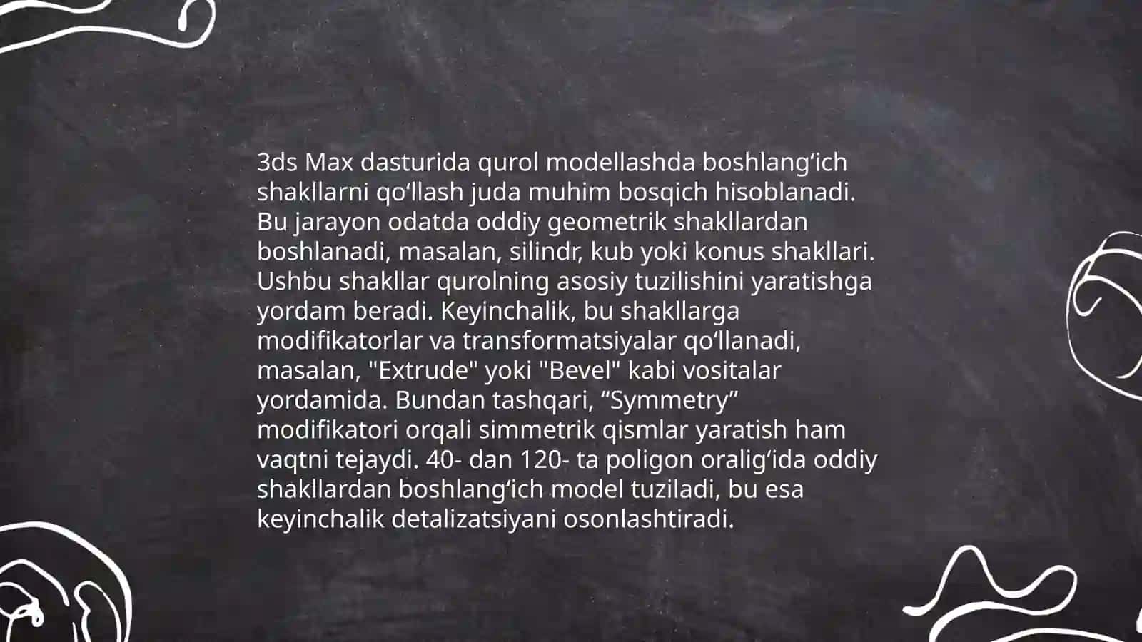 Kompyuter oʻyinlari uchun qurol modelini yaratish 4