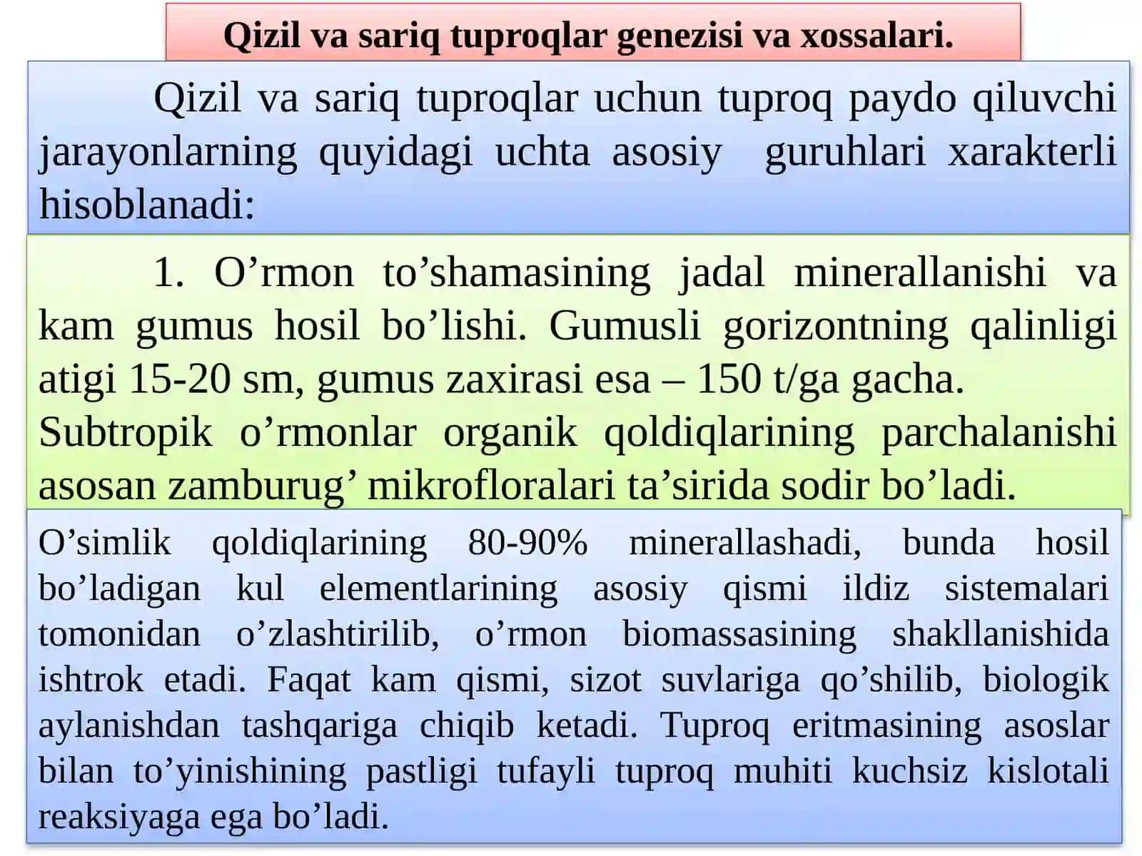 Nam subtropik zonasining qizil va sariq tuproqlari 4