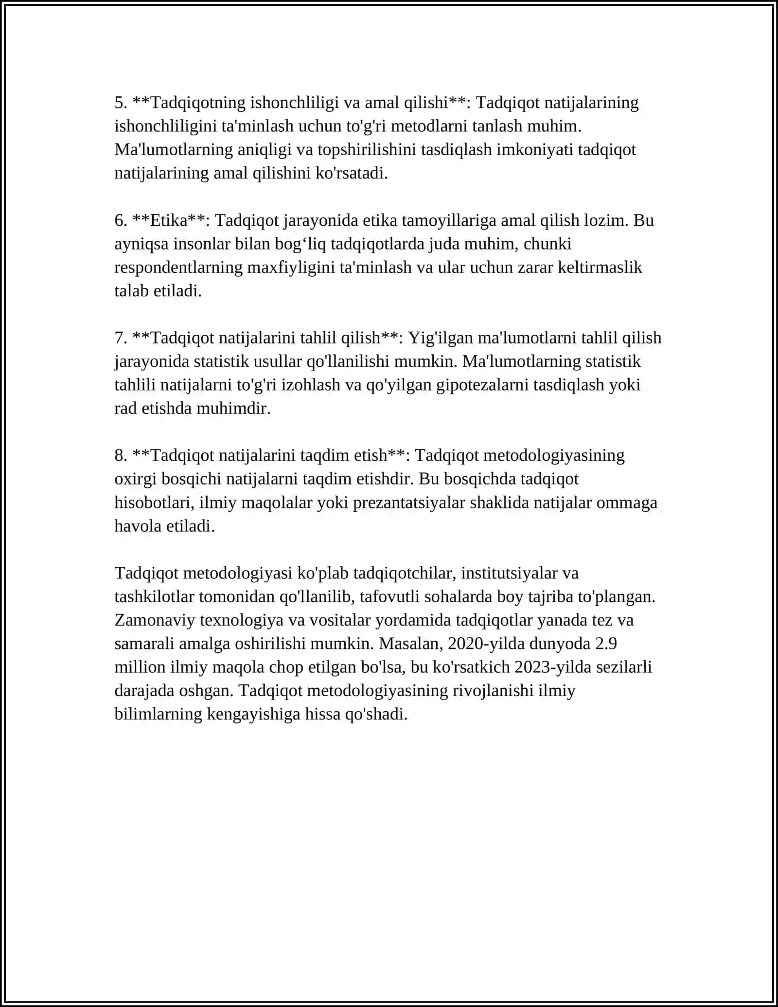 TADQIQOTNING EMPIRIK DARAJASINI BILISH USULLARI VA SHAKLI 4