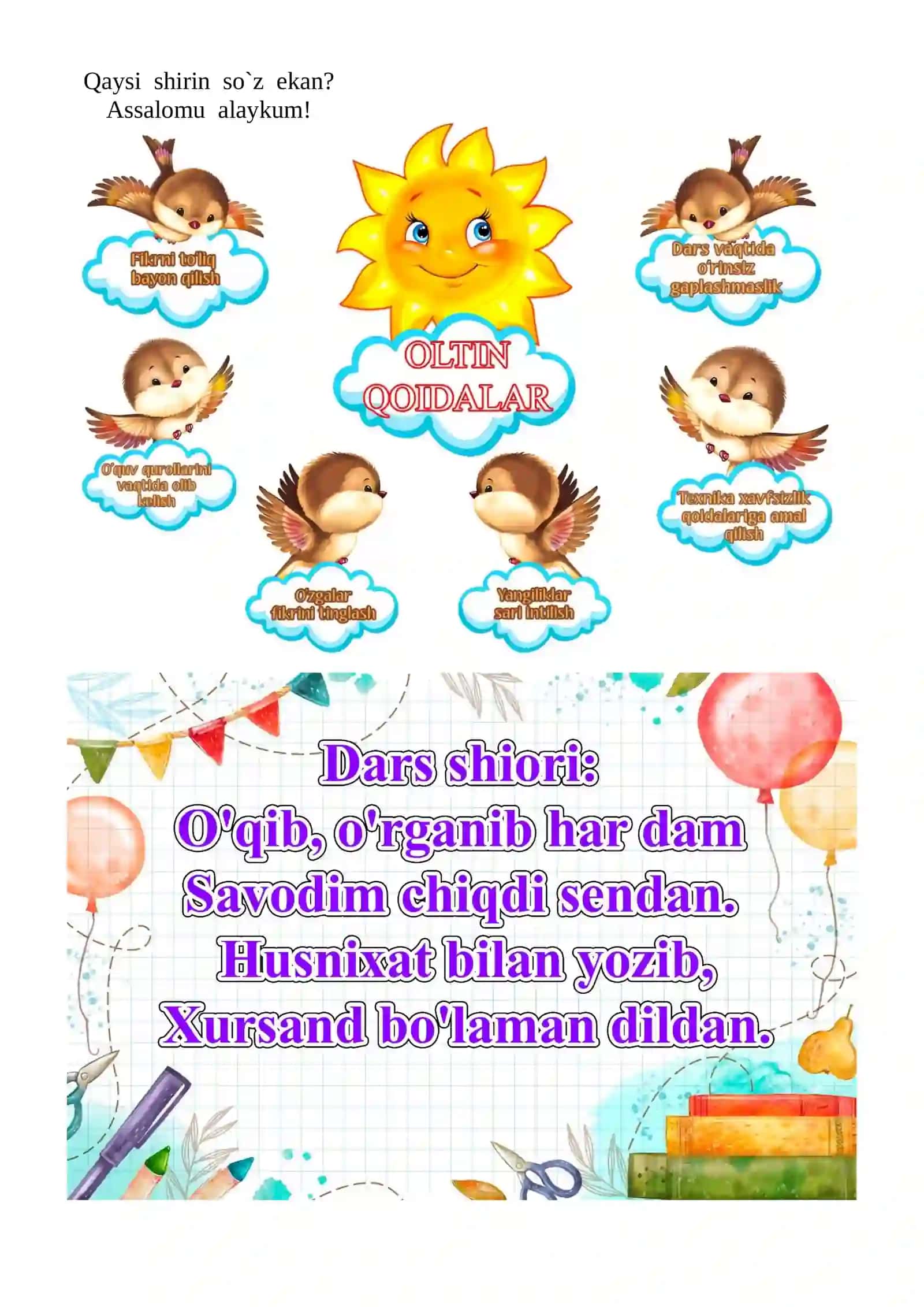 So‘roqlar yordamida sonlarni topish mavzusidagi  4-sinf Ona tili  fanidan dars ishlanmasi 4