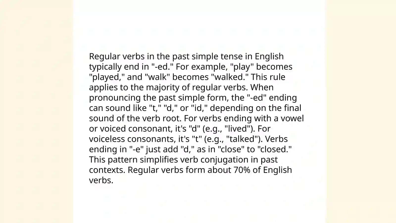 Past Simple 4