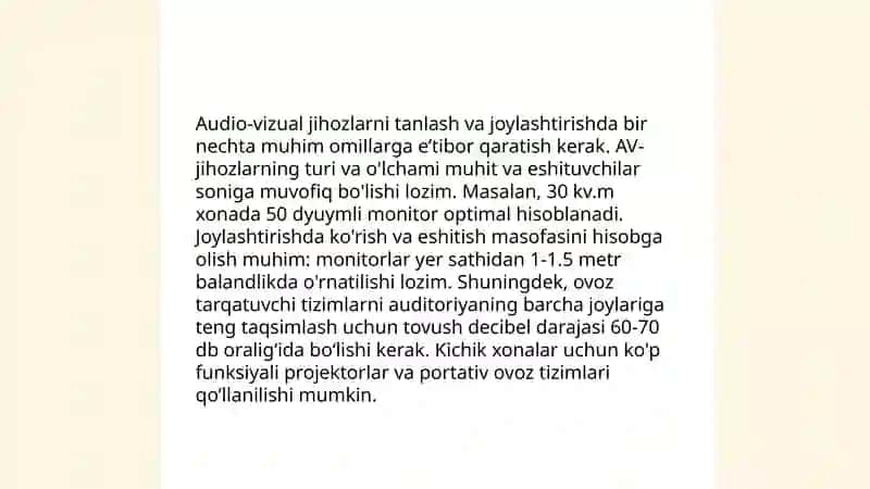Til va nutq markazida ta'limiy faoliyatni tashkil etish va jihozlash 4