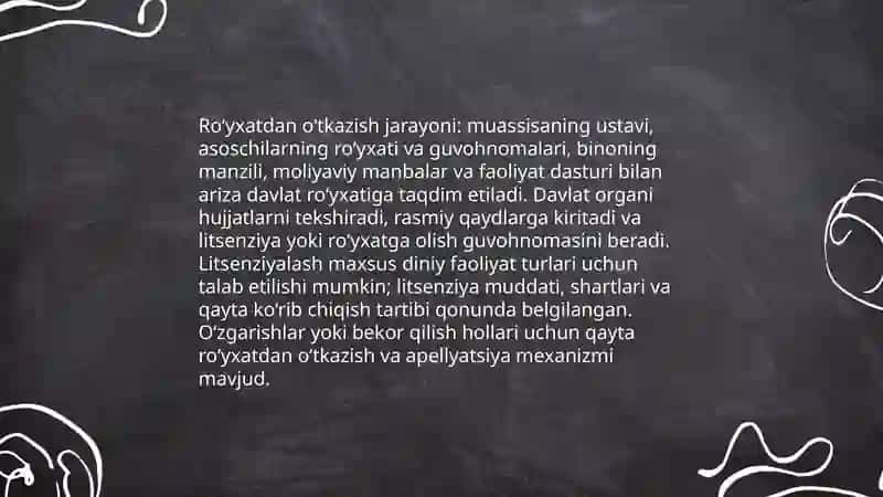 Oʻzbekistonda faoliyat yurituvchi diniy tashkilotlar 4