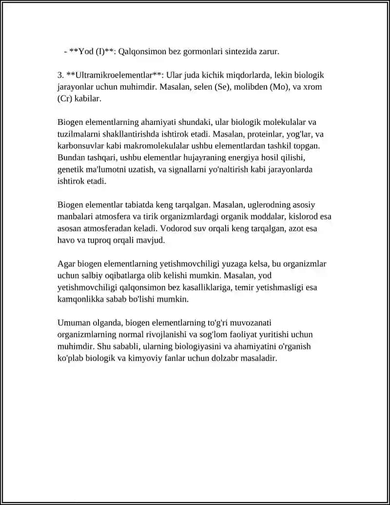 BIOGEN ELEMENTLAR 4