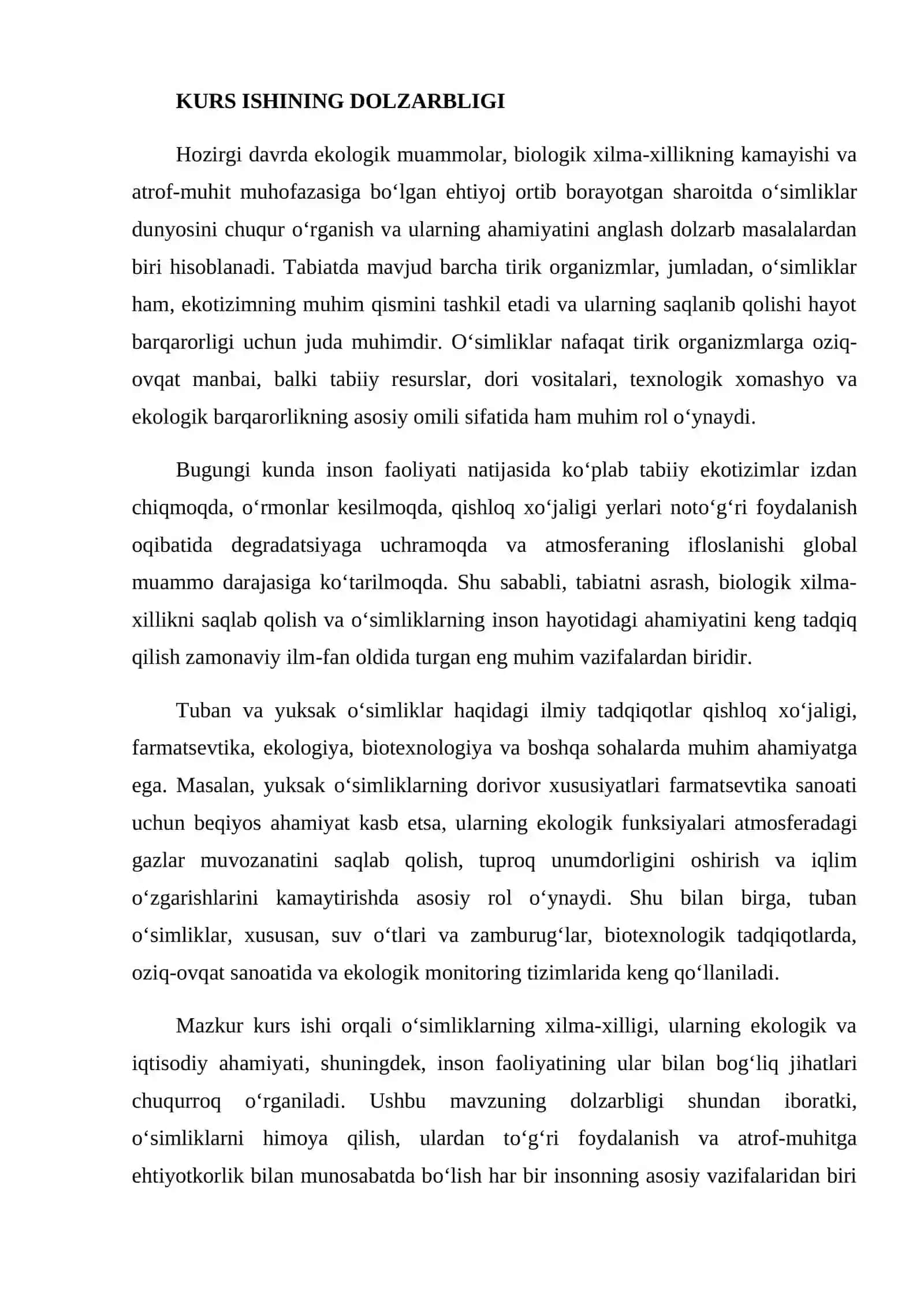 Tuban va Yuksak osimliklar 4