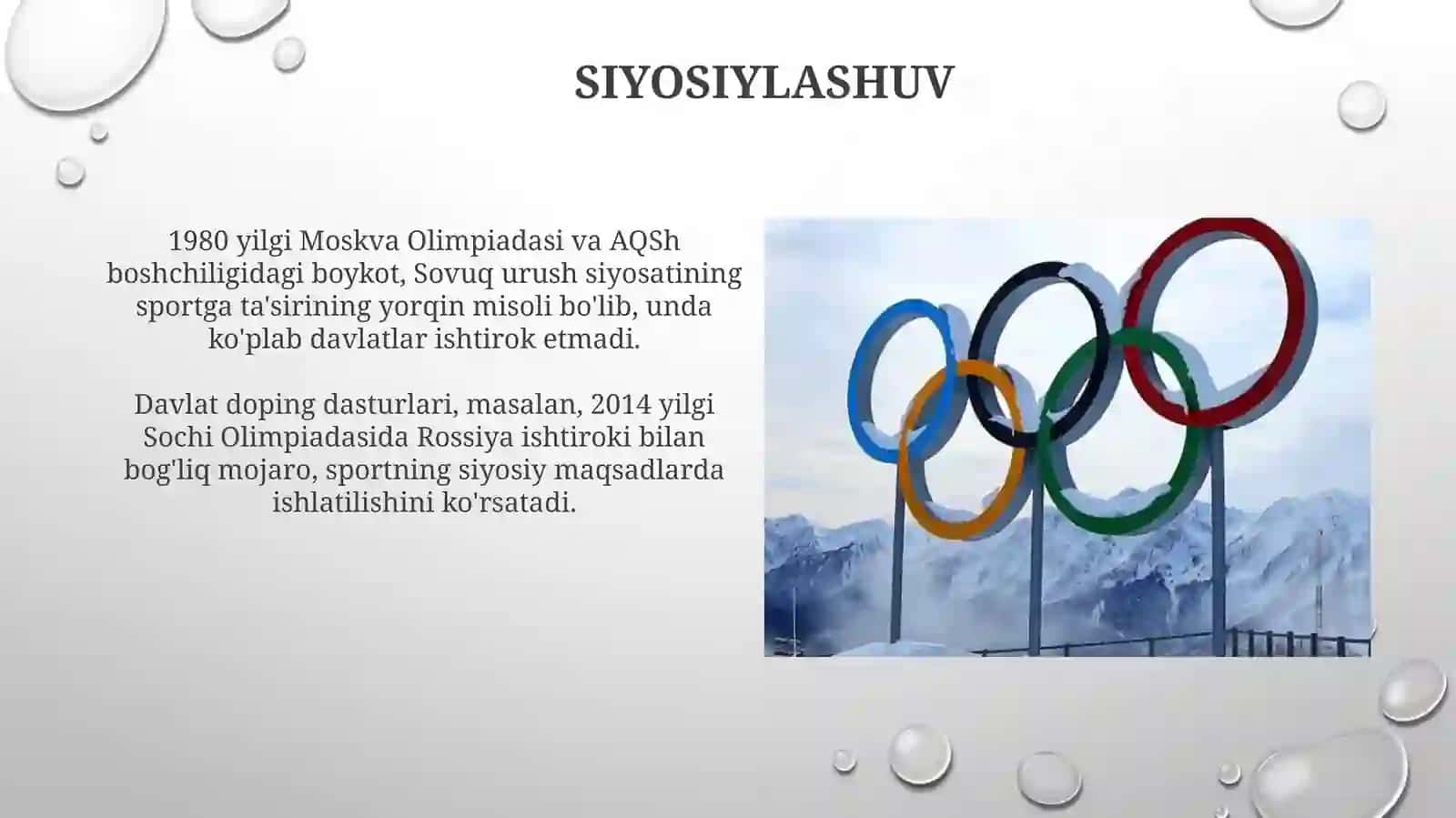 Zamonaviy Olimpiya harakatining dolzarb muammolari 4