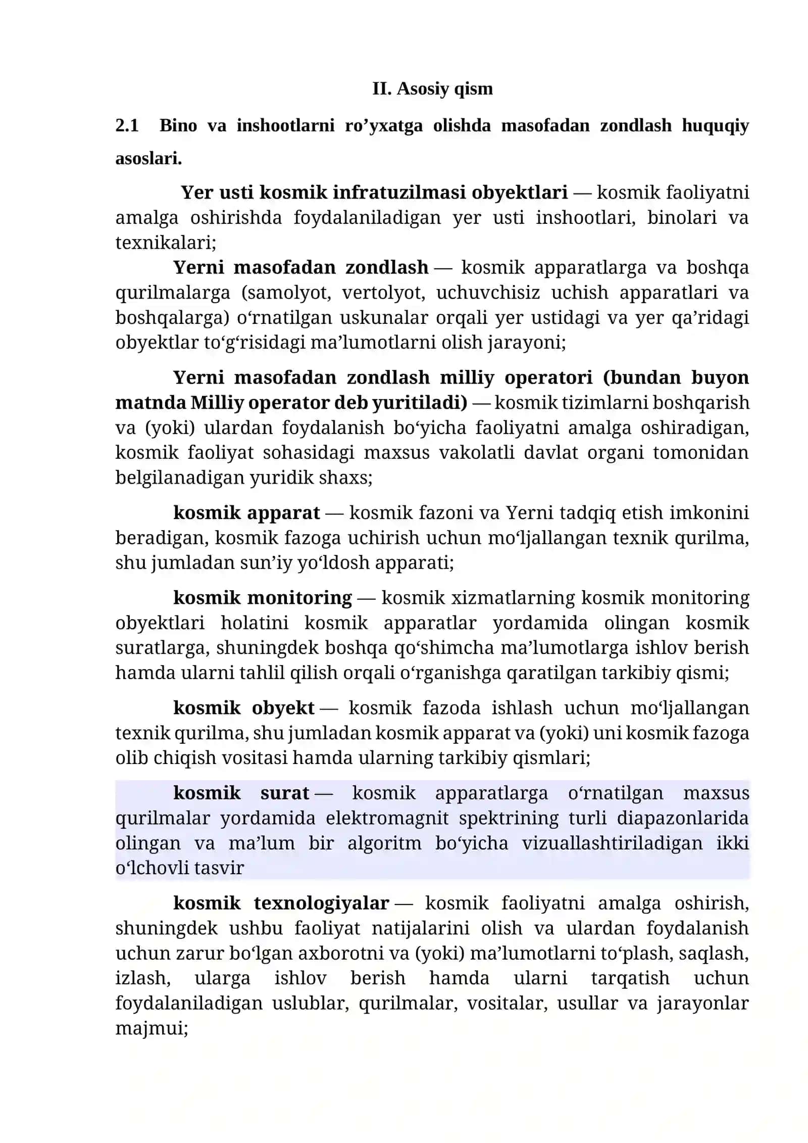 Bino va inshootlarni ro’yxatga olishda masofadan zo’ndlash texnalogiyalarini qo’llash 4