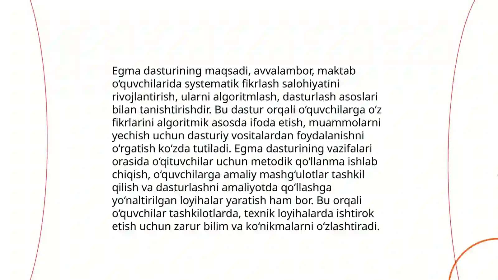 EGMA (Early Grade Mathematics Assessment) xalqaro baholash dasturi 4