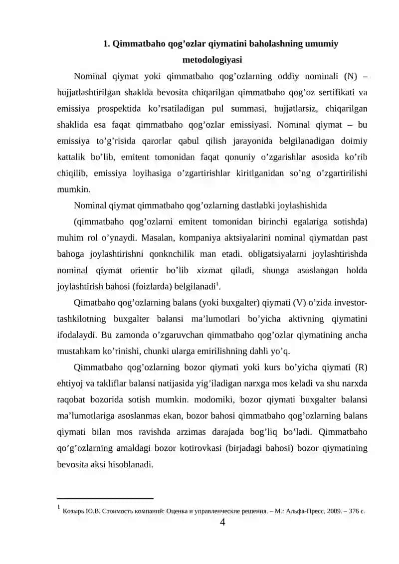 QIMMАTLI QОG'ОZLАR HISОBI 4