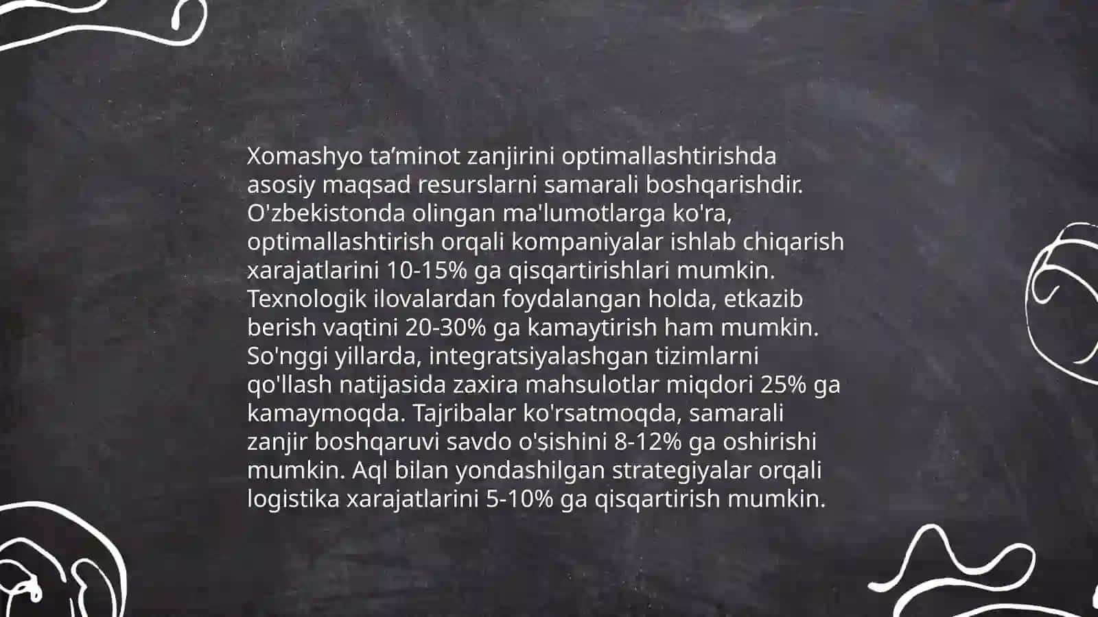 Xomashyo va materiallardan optimal foydalanish modellari 4