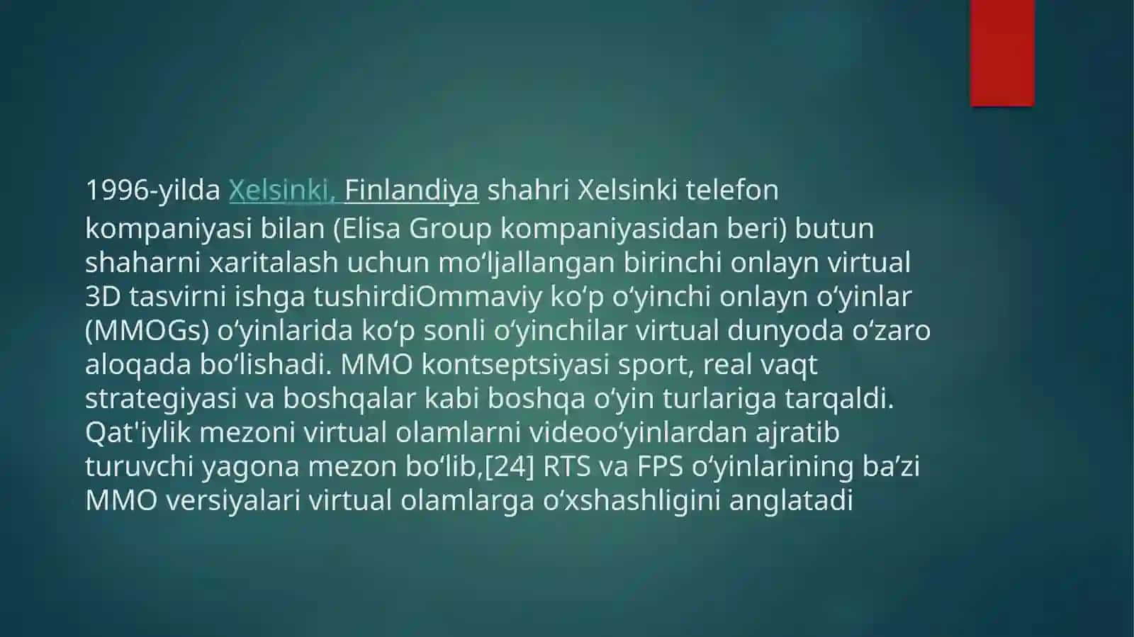 Virtual olam. Undan to'g'ri foydalanish va himoyalanish 4