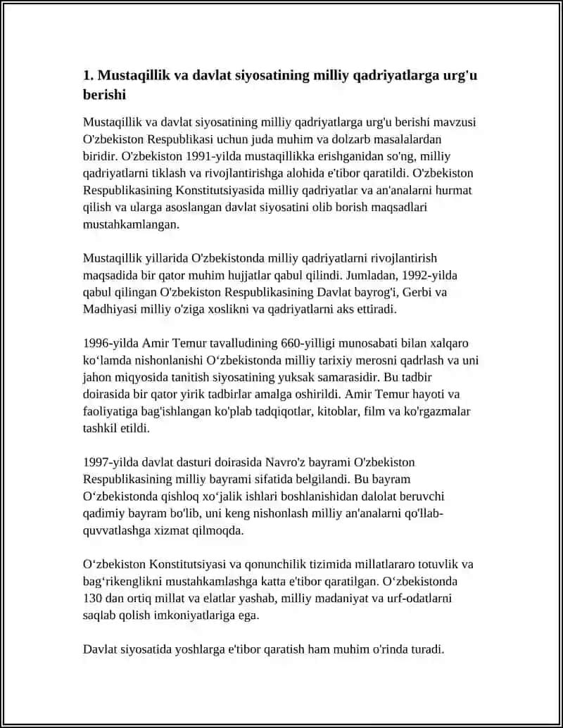 MILLIY VA MADANIY QADRIYATLARGA ETBORNING KUCHAYISH SABABLARI 4