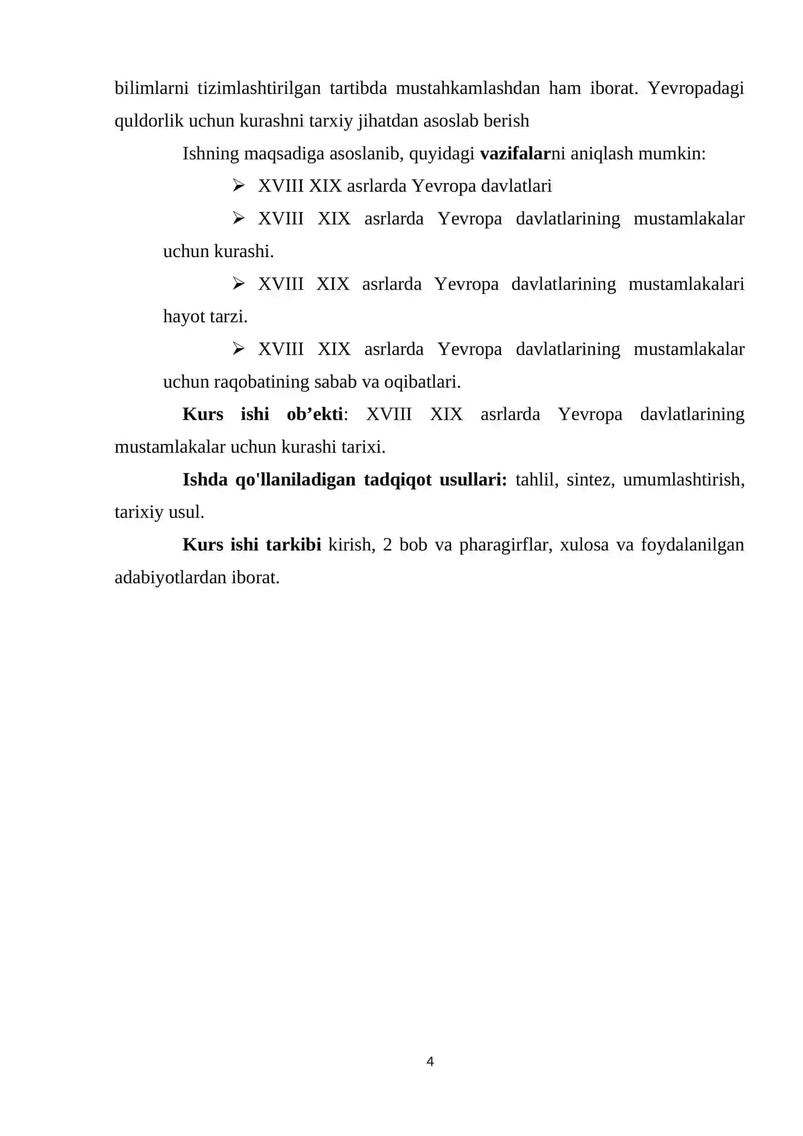 YEVROPA DAVLATLARINING MUSTAMLAKALAR UCHUN KURASHI (XVIII XIX ASRLAR) 4
