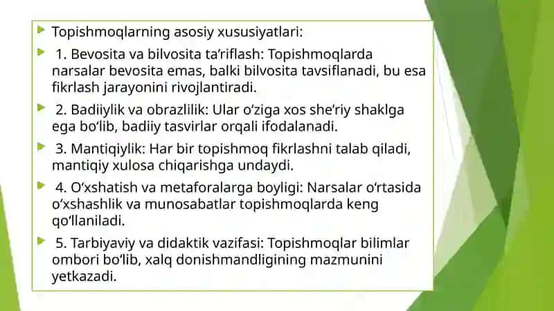 Topishmoqlarning etno-pedagogik xususiyatlari 4