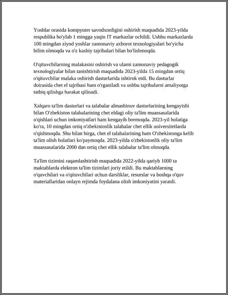 FAOLIYATNING OʻZLASHTIRILISHI VA MALAKALARNI EGALLASH 4