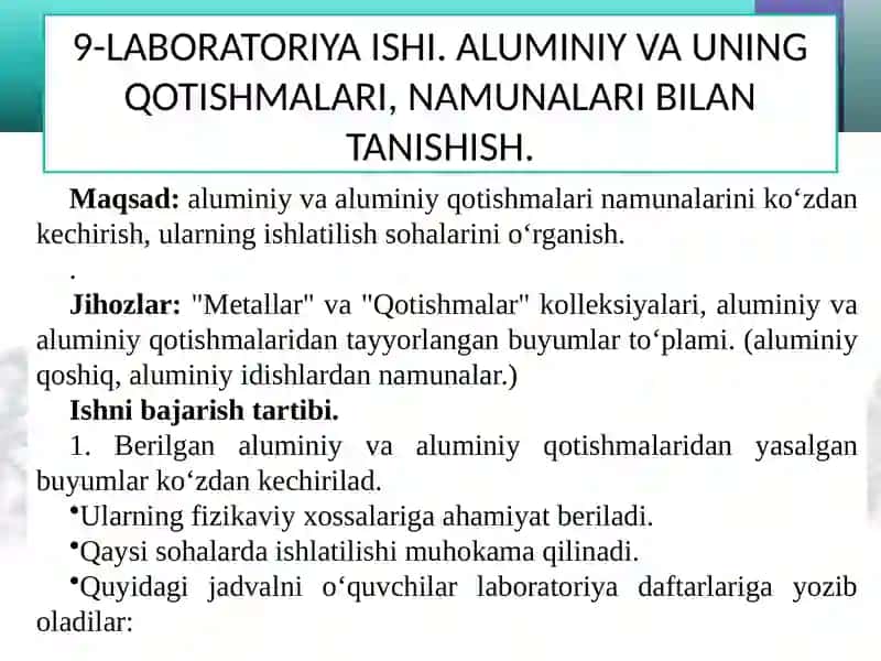 IIIguruhning asosiy guruhchasi elementlari bo’limi mavzulari o’qitish metodikasi 4