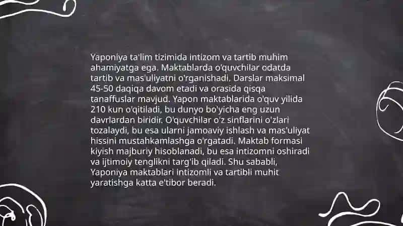 Yaponiya ta'lim tizimining xususiyatlari 4