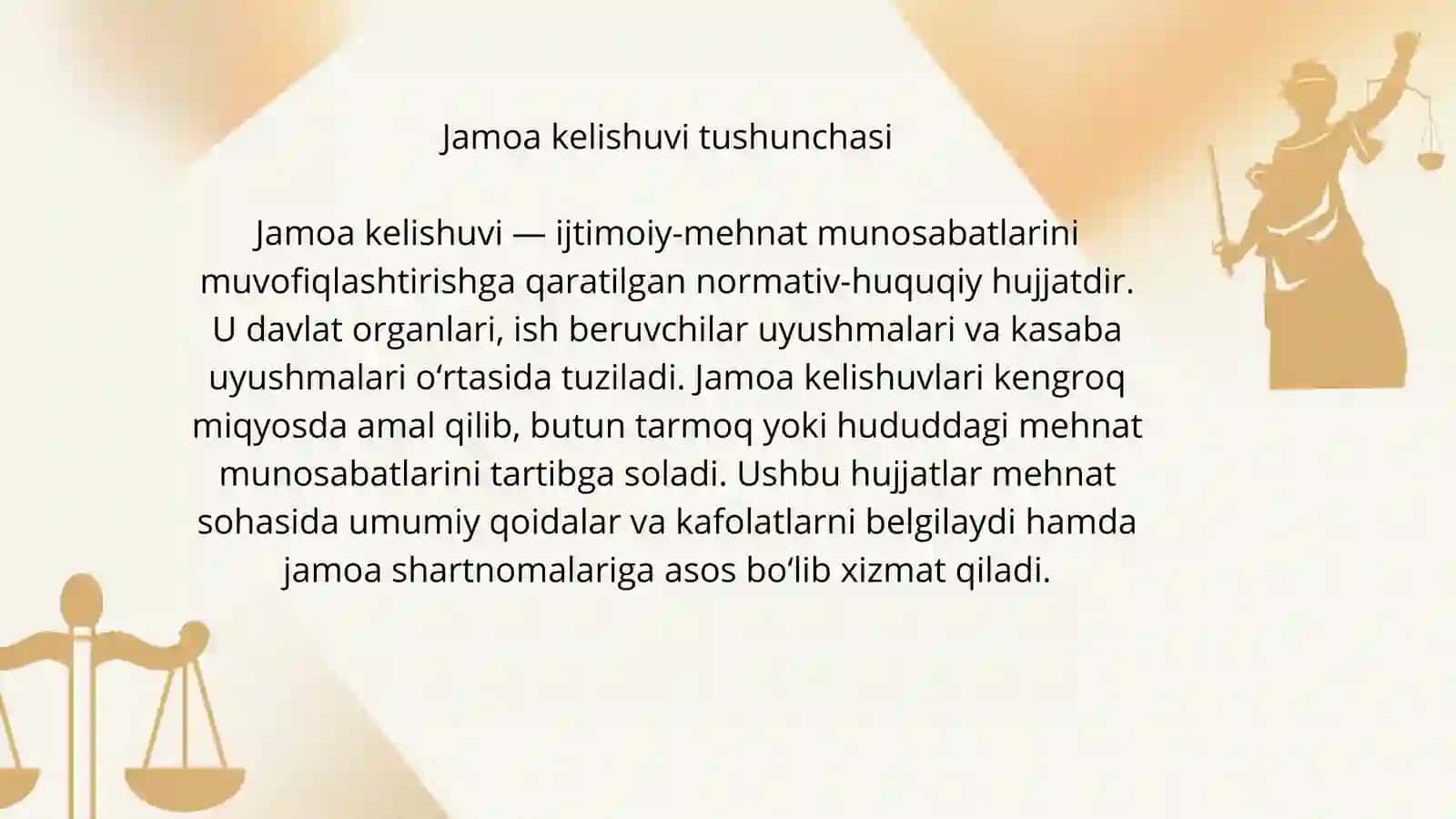 Jamoa shartnomasi va jamoa kelishuvlari 4