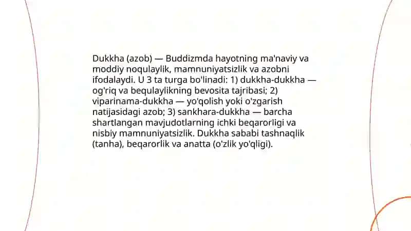 Buddizm ta'limotida 4 oliy haqiqat, Nirvana haqidagi qarashlar 4
