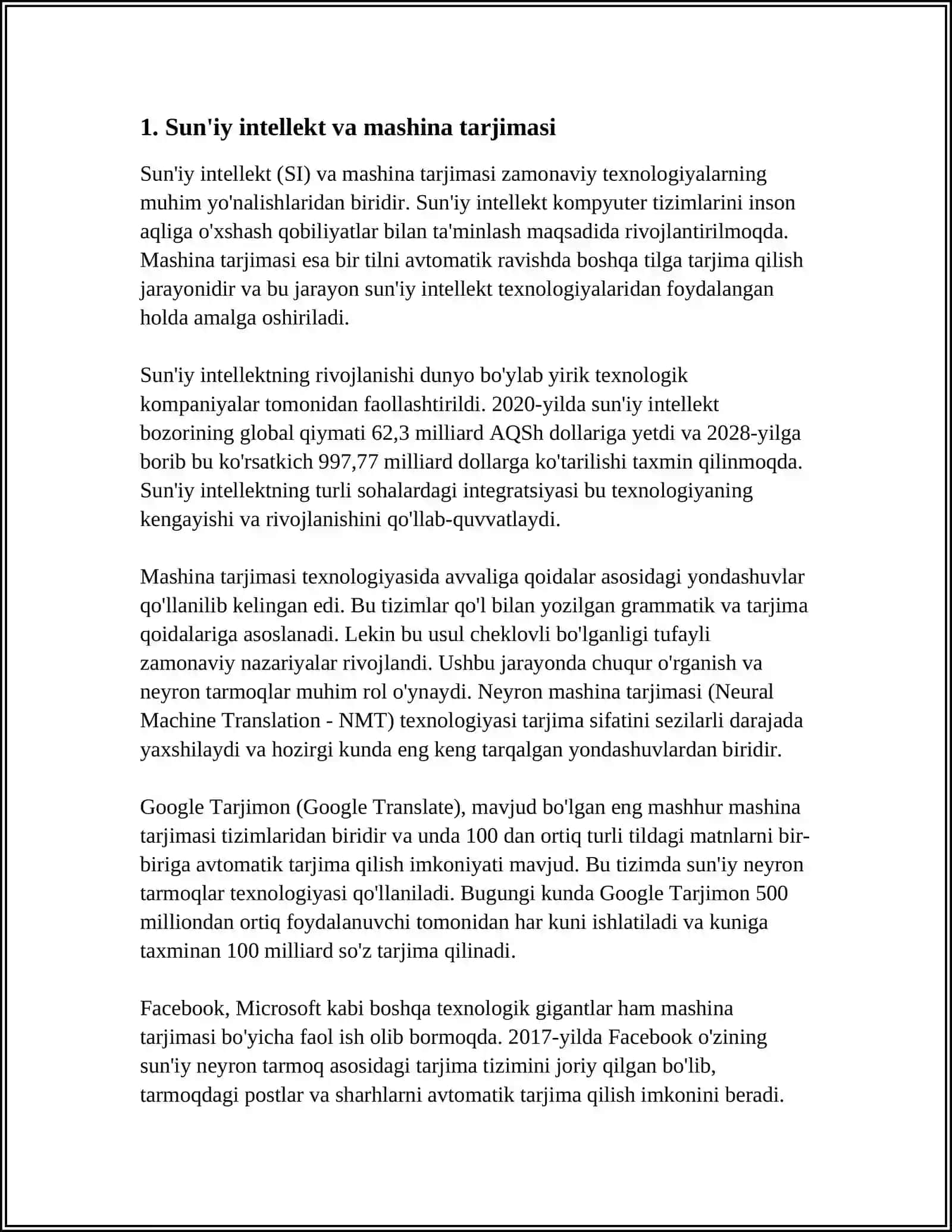 SODDA GAPLAR MISOLIDA MASHINA TARJIMASI ALGORITIMINI YARATISH 4