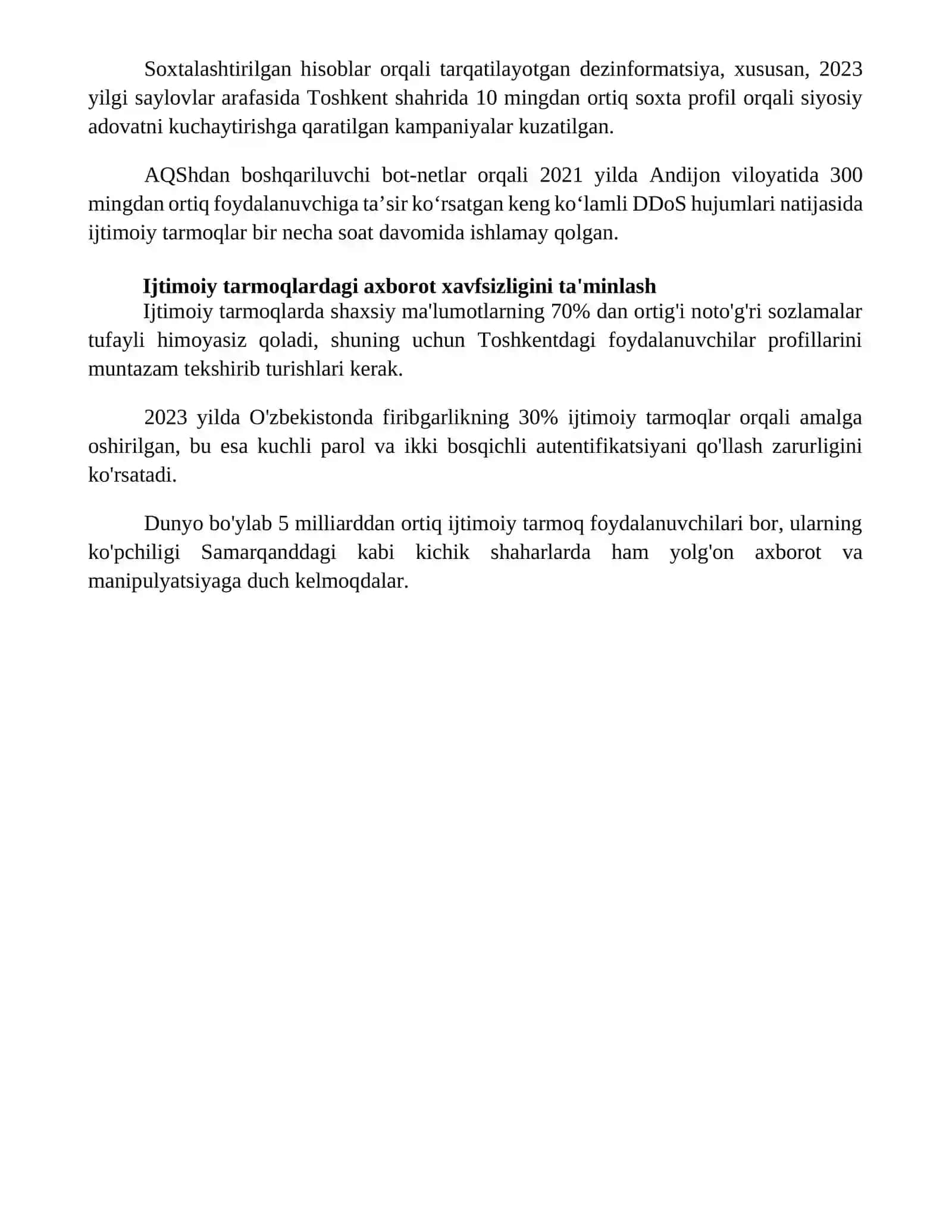 Ijtimoiy tarmoqlarda axborot xurujlari va tahdidlar 4