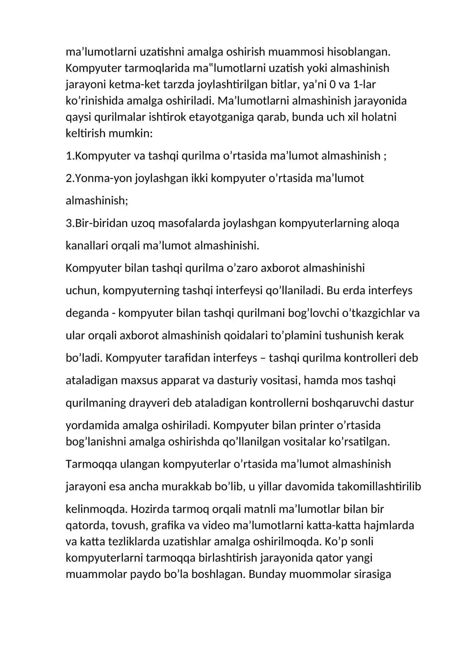 Zamonaviy kompyuter tarmoqlari 4