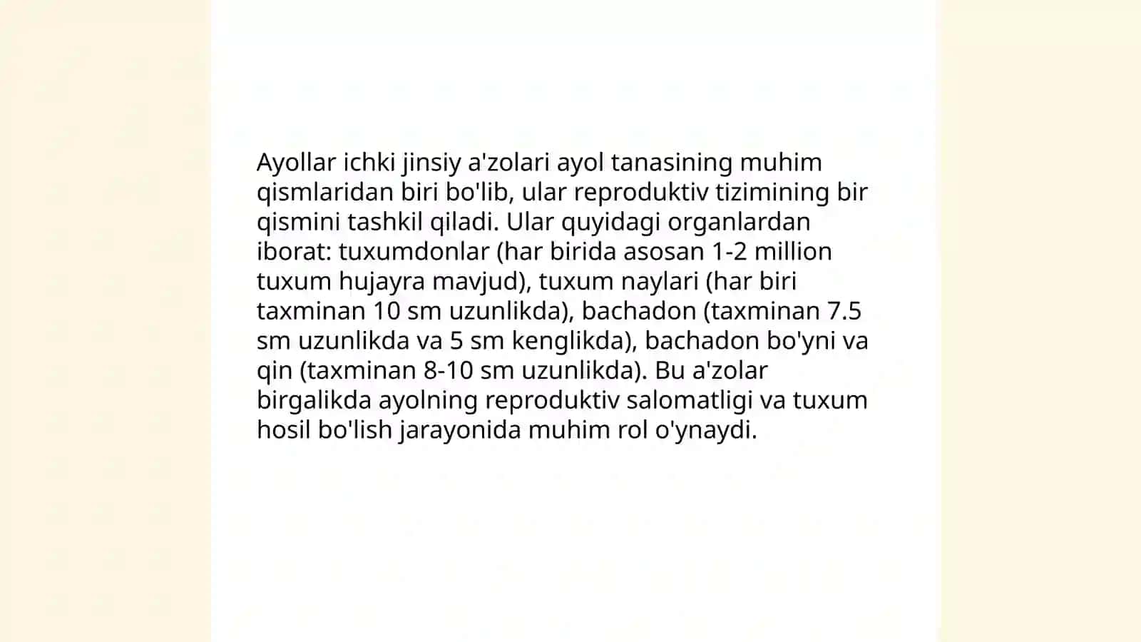 Ayollar va erkaklar ichki va tashqi jinsiy a'zolari 4