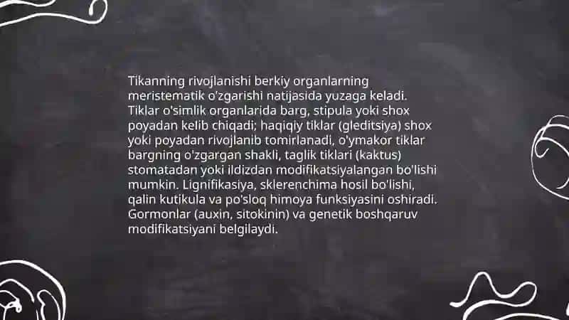 O'simliklarning morfologik himoya mexanizmlari 4