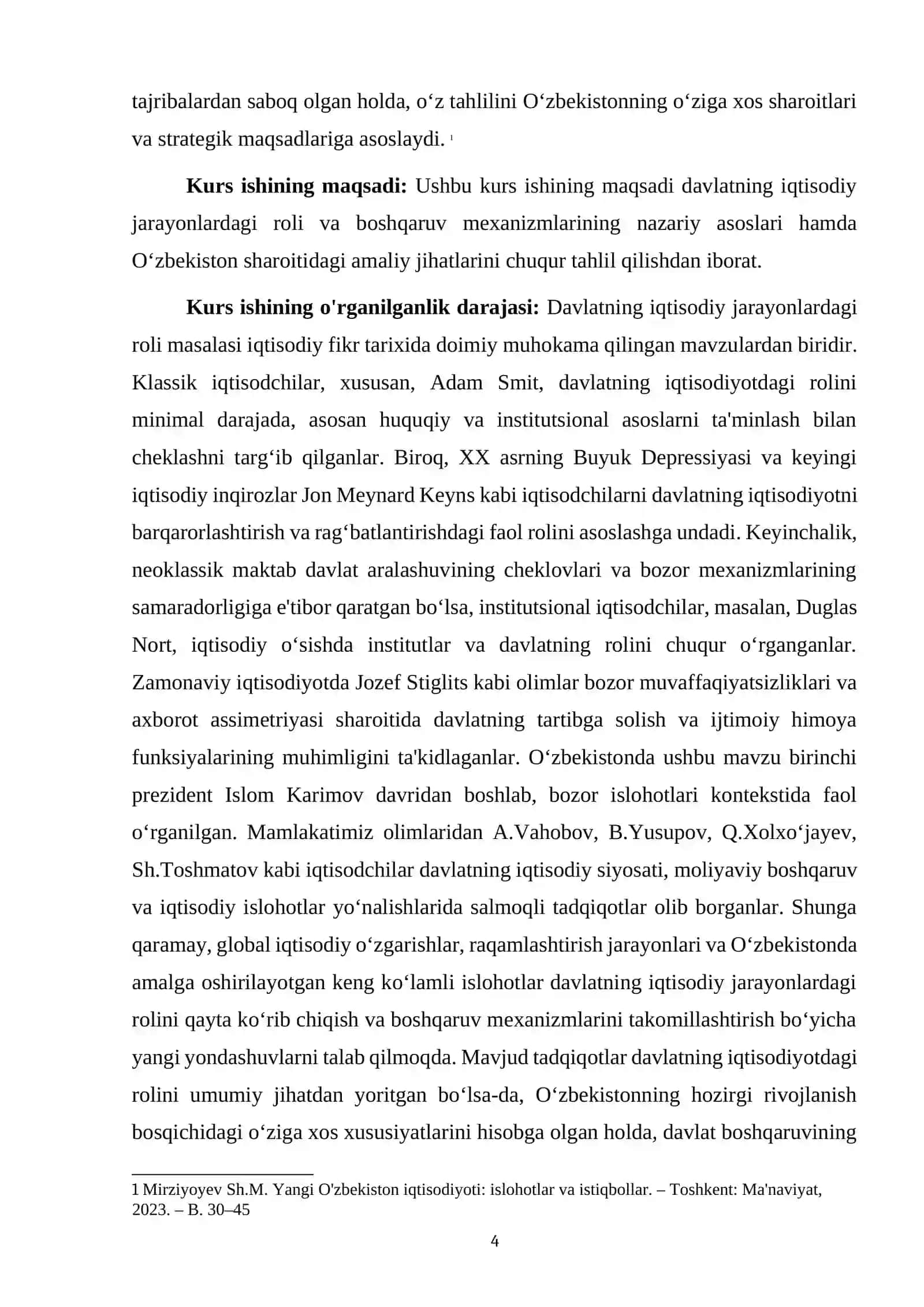 Davlatning iqtisodiy tizimdagi nazariy asoslari va tarixiy evolyutsiyasi 4