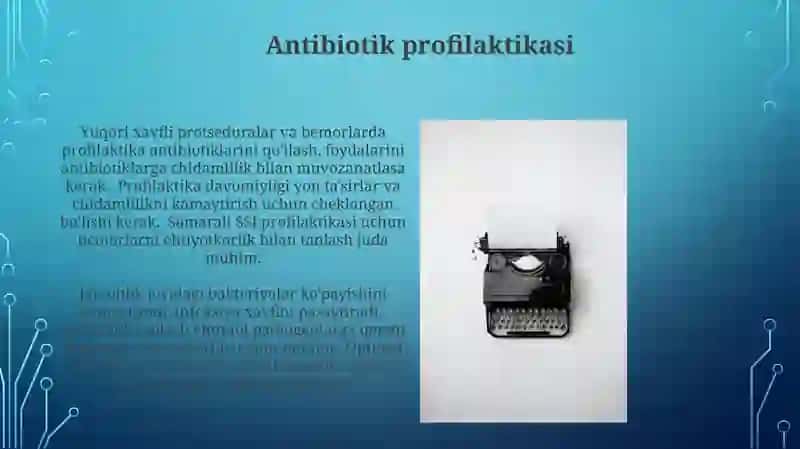 Xirurgiyada gospital infeksiyaning profilaktikasi 4