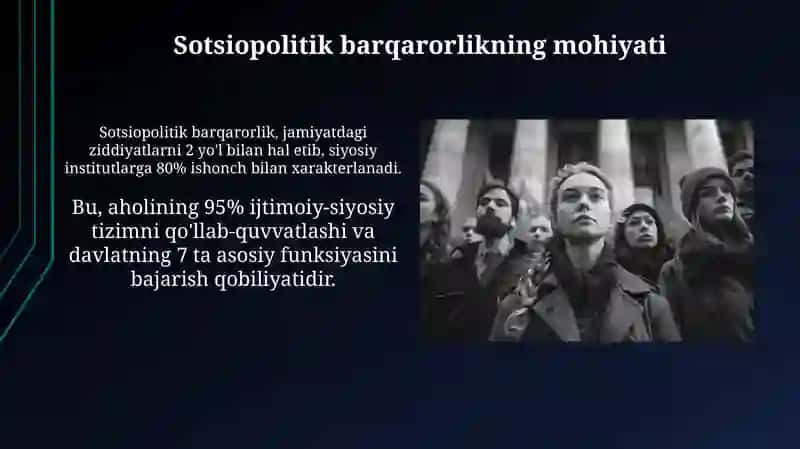 Siyosiymadaniyatvaijtimoiy-siyosiybarqarorlik 4