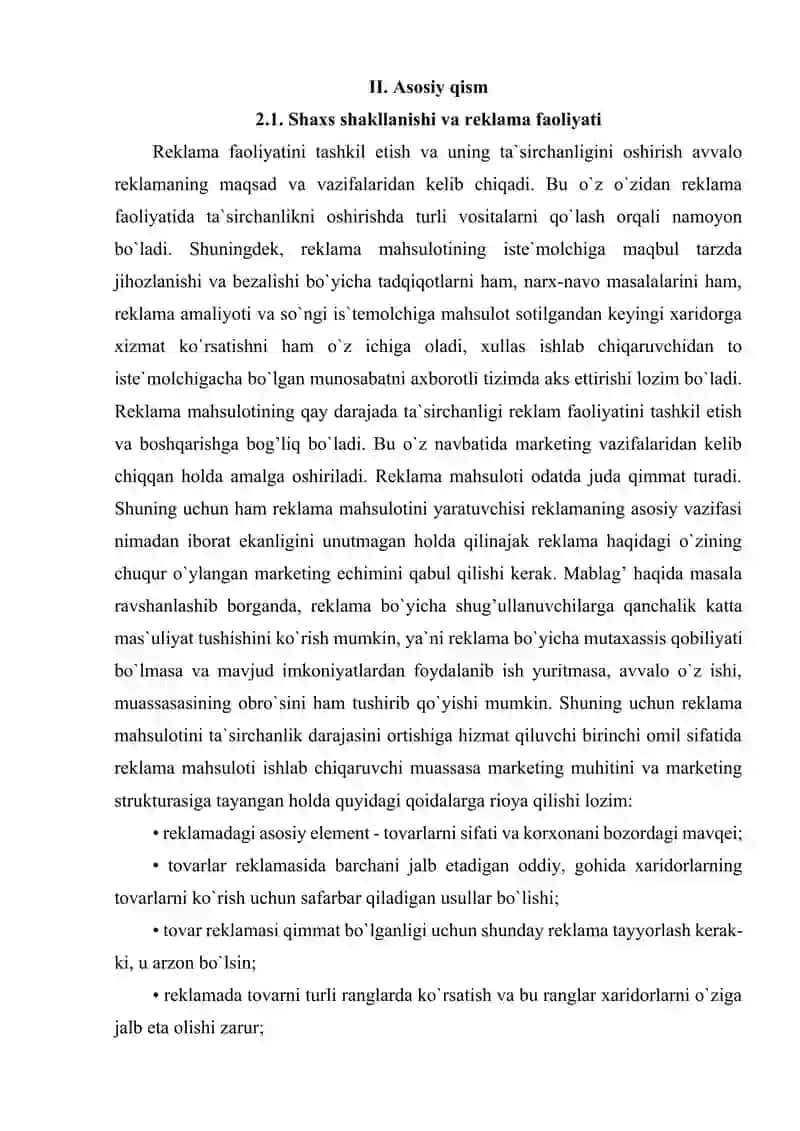 Reklamaning ijtimoiy mazmun mohiyati 4