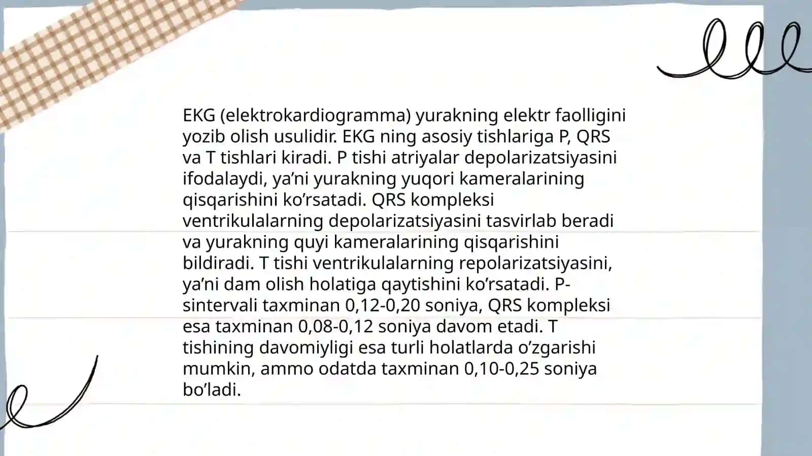 EKG yozib olish 4