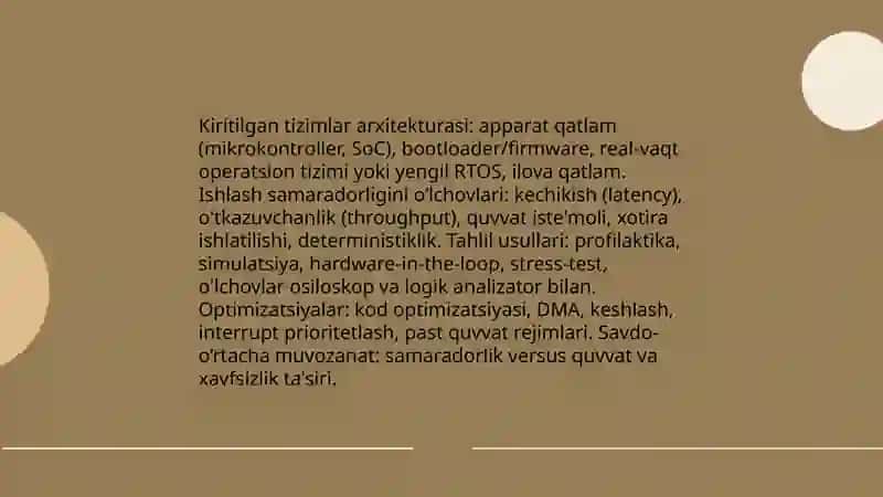 Zamonaviy texnik qurilmalar tahlili 4
