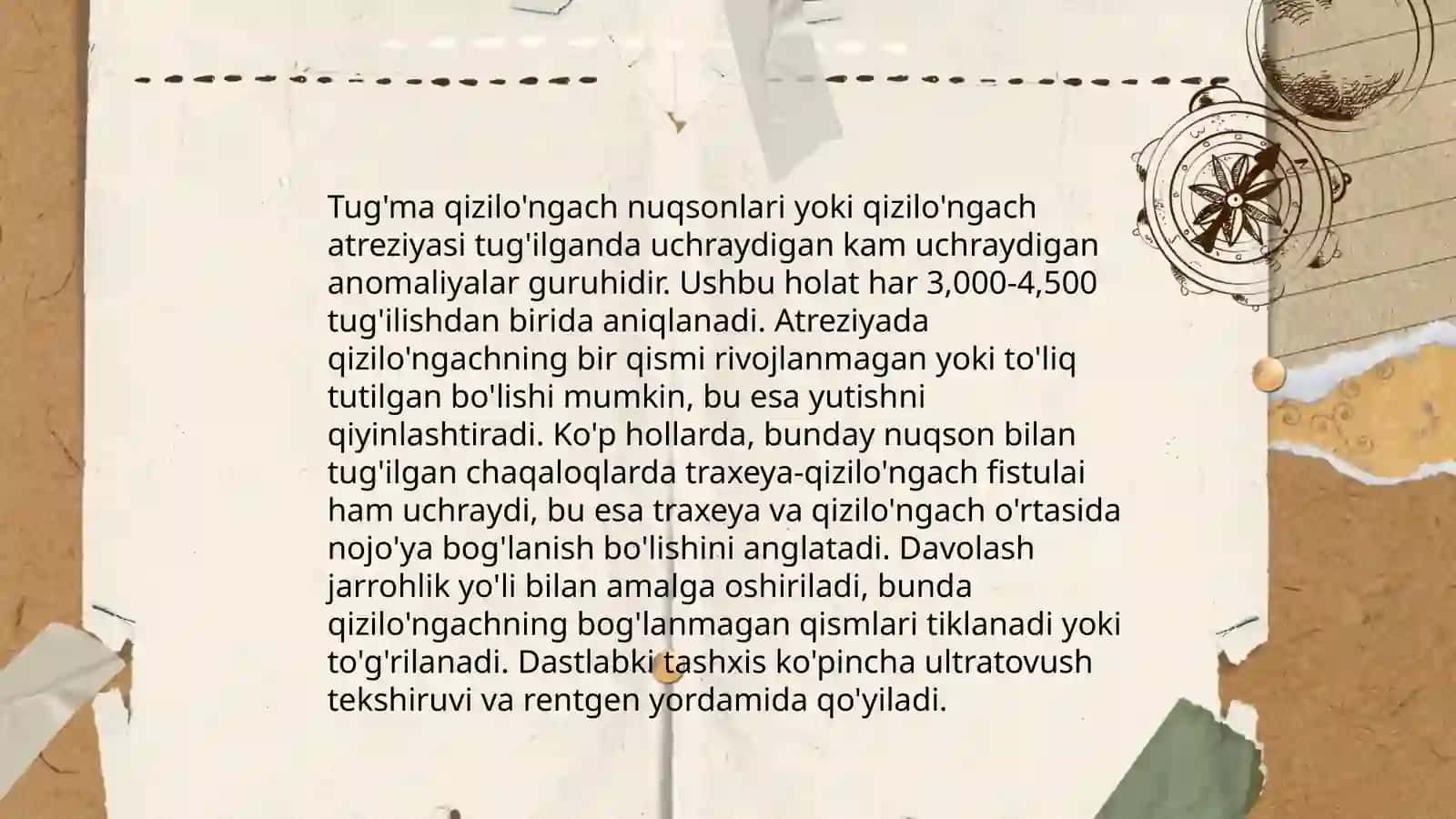 Qizilo'ngachning tug'ma va orttirilgan nuqsonlari va xirurgiyasi 4