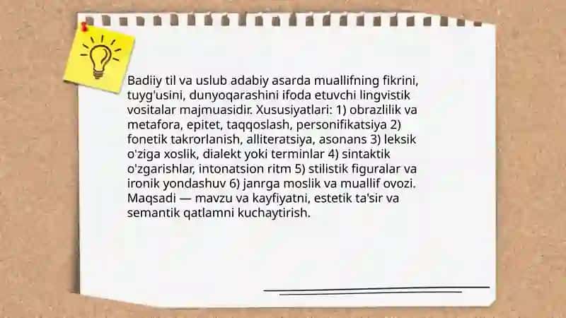 Badiiy adabiyot va san’at 4
