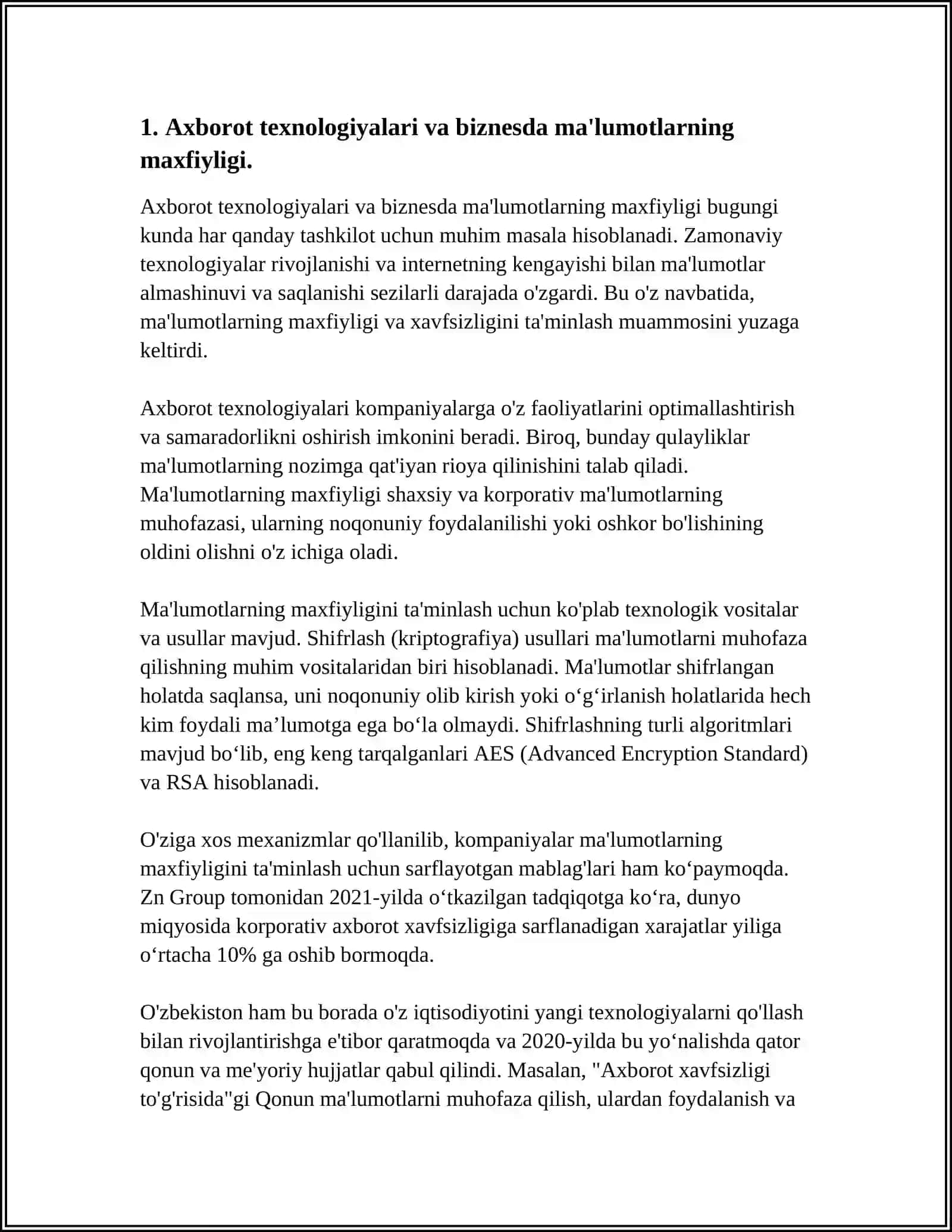 BEZNIS VA BOSHQARUVDA AXBOROT TEXNOLOGIYALARIDAN FOYDALANISHNING AXLOQIY JIHATLAR 4