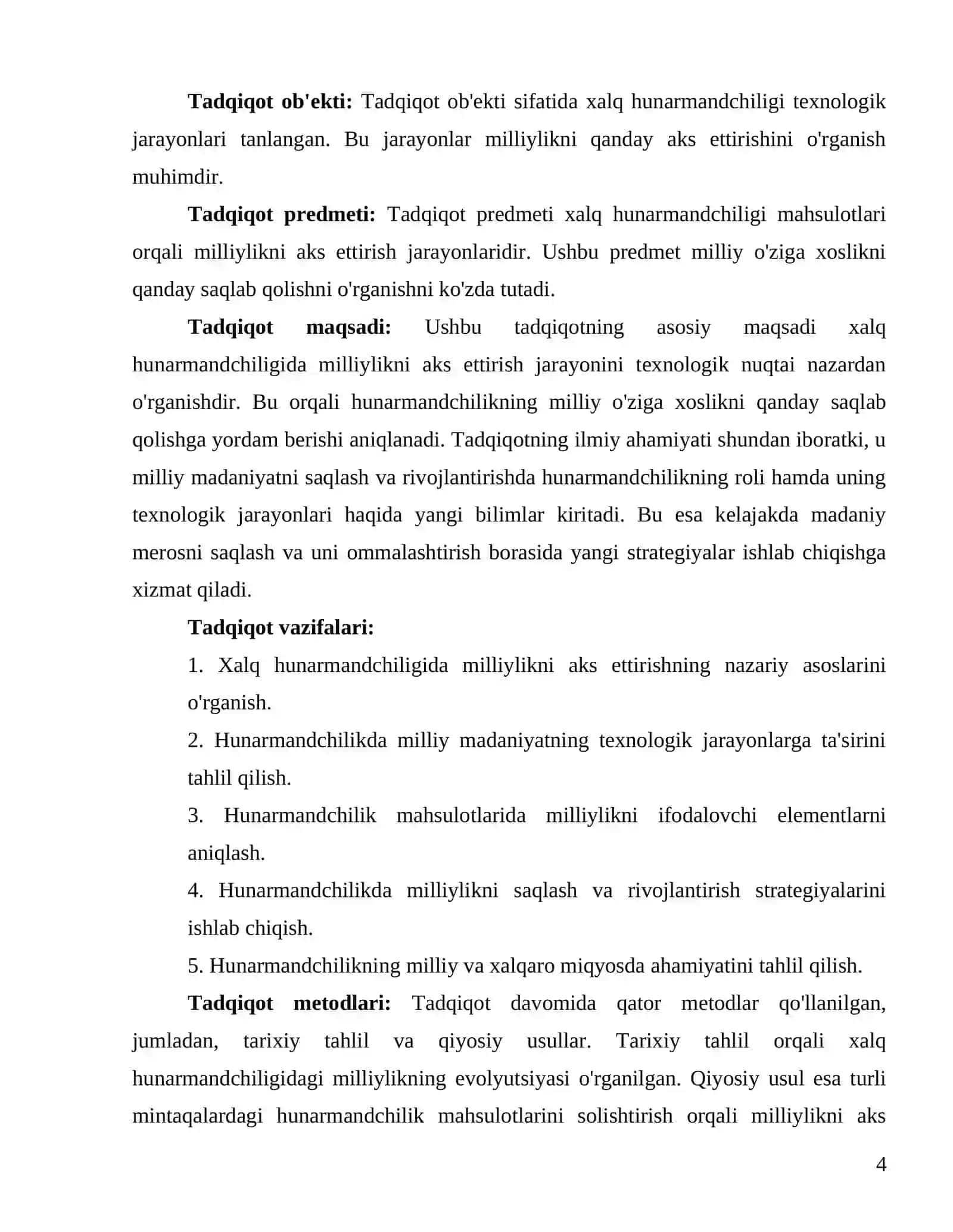 "Xalq hunarmandchiligida milliylikni aks ettirish" 4