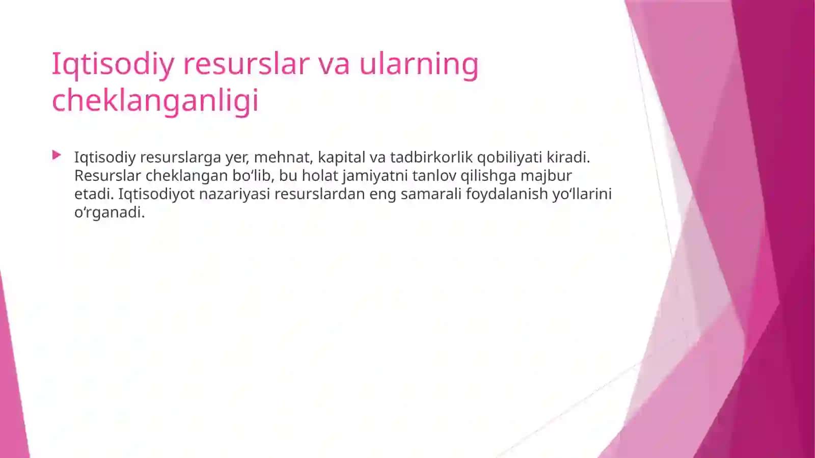 IQTISODIYOT NAZARIYASI FANINING PREDMETI VA BILISH USULLARI 4