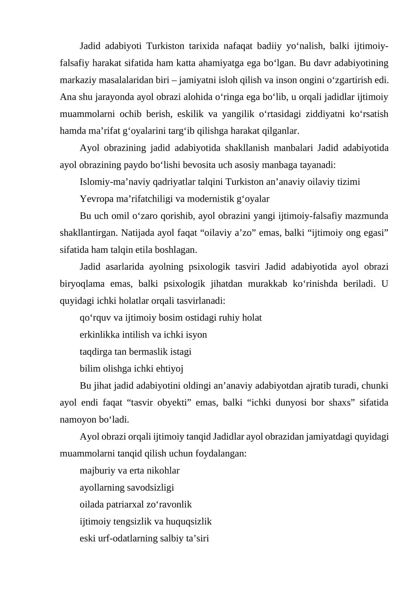 JADID ADABIYOTIDA AYOL OBRAZI VA UNING IJTIMOIY MOHIYATI. 4
