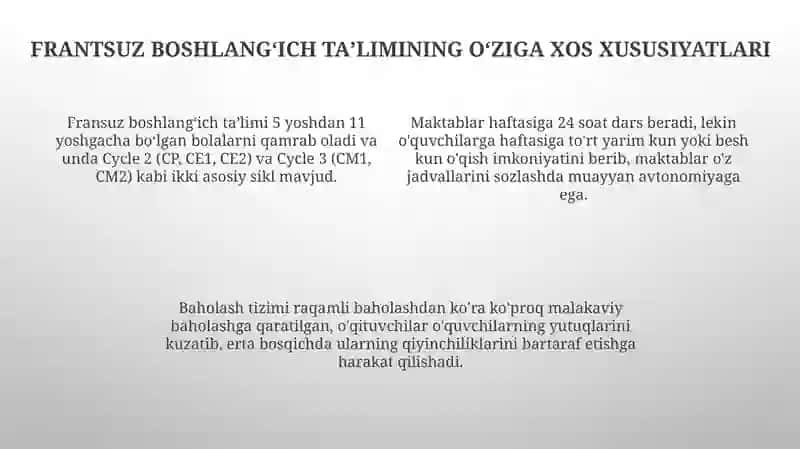 Fransiya ta'lim tizimi 4