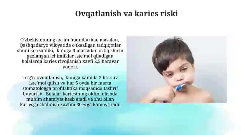 Bolalarda karies kelib chiqish sabablari, asoratlari, davolash va profilaktikasi 4