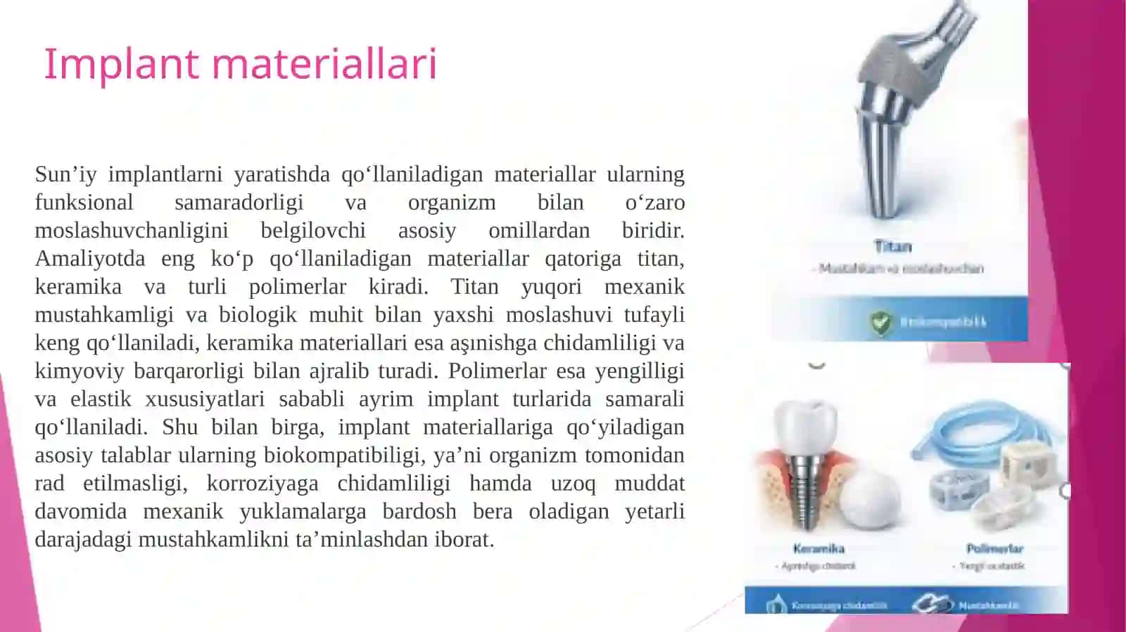 Sun’iy implantlardizayni va AK Torqali uxlarni monitoring qilish 4